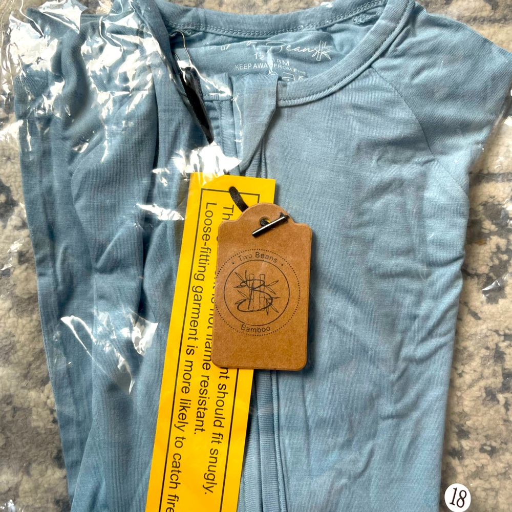 Two Beans Bamboo Shortie Zip Romper